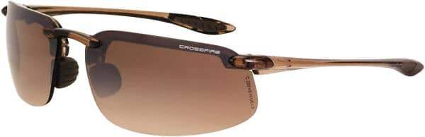 CrossFire - +2, Clear Lenses, Scratch Resistant, Frameless Magnifying Safety Glasses - UV Protection - Industrial Tool & Supply