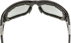 CrossFire - Indoor/Outdoor Lenses, Framed Safety Glasses - Anti-Fog, Gray Frame, Size Universal, Wrap Around - Industrial Tool & Supply