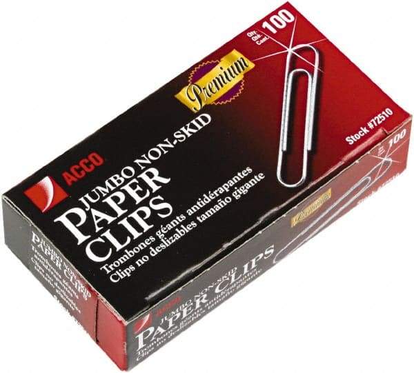 ACCO - 1-3/4" Wide Paper Fastener - Silver - Industrial Tool & Supply