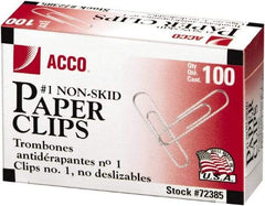 ACCO - 1-3/8" Wide Paper Fastener - Silver - Industrial Tool & Supply
