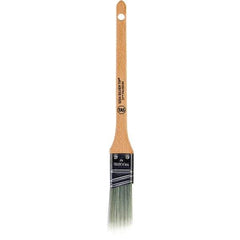 Wooster Brush - 1" Angled Polyester Sash Brush - 2-3/16" Bristle Length, 6-5/8" Wood Handle - Industrial Tool & Supply