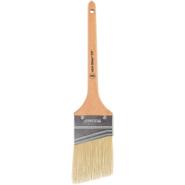 Wooster Brush - 1" Flat Polyester Varnish Brush - 2-3/16" Bristle Length, 4-13/16" Wood Handle - Industrial Tool & Supply
