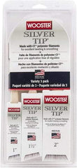 Wooster Brush - 1, 1-1/2 & 2" Angle/Flat Polyester General Purpose Paint Brush Set - 2-3/16, 2-7/16 & 2-11/16" Bristle Length, 7-1/2" Wood Handle - Industrial Tool & Supply