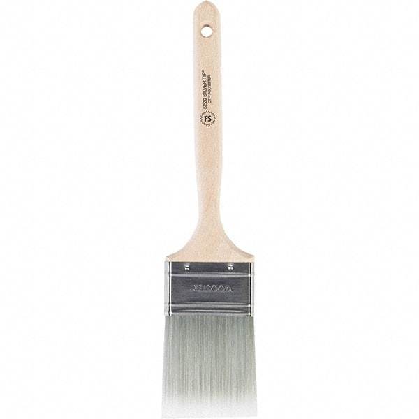 Wooster Brush - 2-1/2" Flat Polyester Sash Brush - 2-15/16" Bristle Length, 7-1/2" Wood Handle - Industrial Tool & Supply