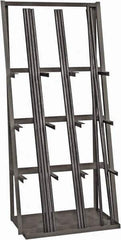 Durham - 3 Bay, 3,000 Lb Capacity, Gray Vertical Bar Storage Rack - 36" Wide x 84" High x 24" Deep - Industrial Tool & Supply