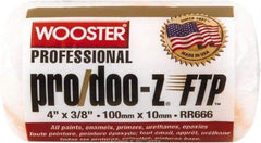 Wooster Brush - 3/8" Nap, 4" Wide Paint Roller - Medium Texture, Woven - Industrial Tool & Supply