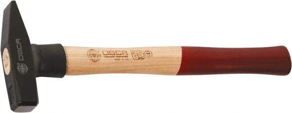 Osca - Machinist's Double Face Hammer - 14" OAL, 14" Long Wood Handle, 1.42" Face Diam - Industrial Tool & Supply