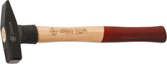 Osca - Machinist's Double Face Hammer - 14" OAL, 14" Long Wood Handle, 1.42" Face Diam - Industrial Tool & Supply
