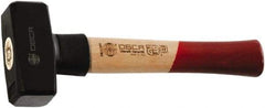 Osca - 3-19/64 Lb Head, 11" Long Sledge Hammer - Carbon Steel Head, 1.8" Face Diam, 4.3" Long Head, Wood Handle - Industrial Tool & Supply