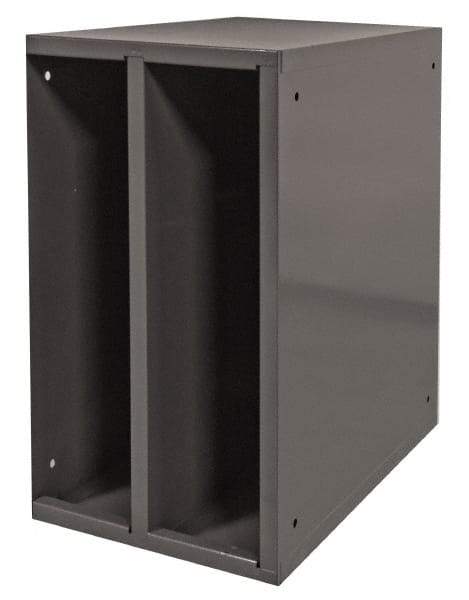 Durham - 1 Shelf, Gray Hydraulic Hose Cabinet - 25" Wide x 25" High x 15" Deep, Steel - Industrial Tool & Supply