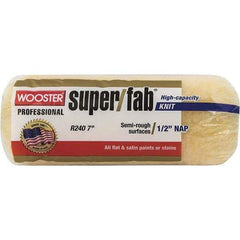 Wooster Brush - 3/8" Nap, 7" Wide Paint Roller - Medium Texture, Woven - Industrial Tool & Supply
