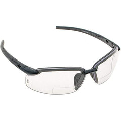 CrossFire - +1.5, Clear Lenses, Scratch Resistant, Frameless Magnifying Safety Glasses - UV Protection - Industrial Tool & Supply