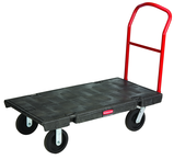 HD Platform Truck. Med 24 x 48" - Push Handle - Industrial Tool & Supply