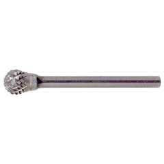 SD-9 Double Cut Solid Carbide Bur-Ball Shape - Exact Industrial Supply