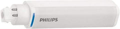 Philips - 8 Watt LED Commercial/Industrial 4 Pin Lamp - 3,000°K Color Temp, 900 Lumens, 120, 270, 347 Volts, Plug-in-Horizontal, 40,000 hr Avg Life - Industrial Tool & Supply