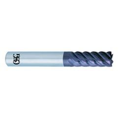 1/2'' Dia. - 3-1/2'' OAL - - WXS Coated CBD - 45° Helix HP End Mill - 6 FL - Industrial Tool & Supply