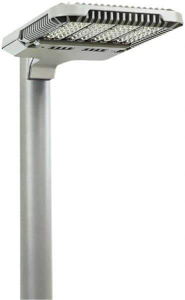 Philips - 314 Watt LED Parking Lot Light - Clear Polycarbonate Lens, Mogul Base, Bracket & Arm Mount, 120 to 277 Volts, IP66 Ingress Protection, 33" Long x 5" High x 15.1" Wide - Industrial Tool & Supply