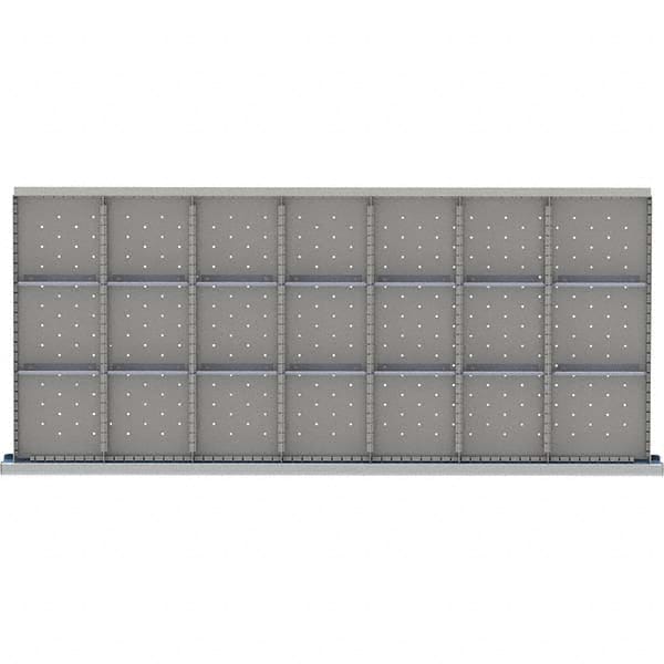 LISTA - 21-Compartment Drawer Divider Layout for 3.15" High Drawers - Industrial Tool & Supply