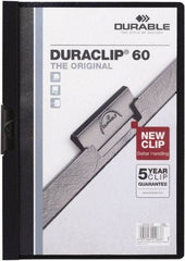 DURABLE - 11" Long x 8" Wide Report Cover - Navy Blue - Industrial Tool & Supply