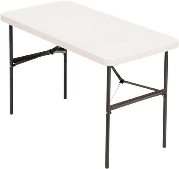 ALERA - 24" Long x 48" Wide x 29" High, Folding Table - Platinum - Industrial Tool & Supply