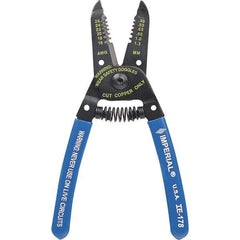 Imperial - 16 to 26 AWG Capacity Wire Stripper/Cutter - 6" OAL, Hardened Steel with Cushion Grip Handle - Industrial Tool & Supply