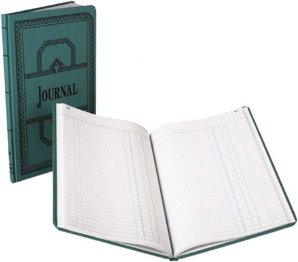 Boorum & Pease - 150 Sheet, 7-5/8 x 12-1/8", Record/Account Book - Blue - Industrial Tool & Supply