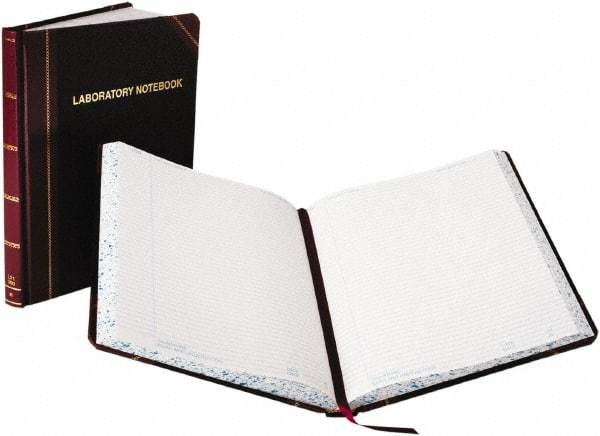 Boorum & Pease - 150 Sheet, 8-1/8 x 10-3/8", Composition Book - Black & Red - Industrial Tool & Supply