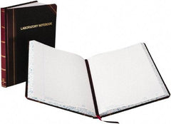 Boorum & Pease - 150 Sheet, 8-1/8 x 10-3/8", Composition Book - Black & Red - Industrial Tool & Supply