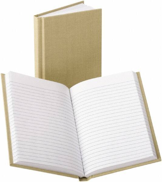 Boorum & Pease - 96 Sheet, 4-3/8 x 7", Memo Book (Side Bound) - Tan - Industrial Tool & Supply