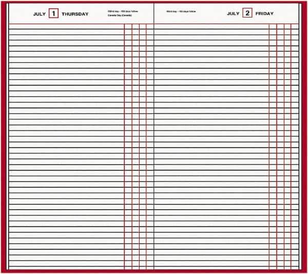 AT-A-GLANCE - 210 Sheet, 7-11/16 x 12-1/8", Composition Book - Red - Industrial Tool & Supply