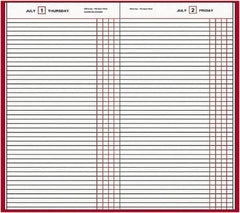 AT-A-GLANCE - 210 Sheet, 7-11/16 x 12-1/8", Composition Book - Red - Industrial Tool & Supply