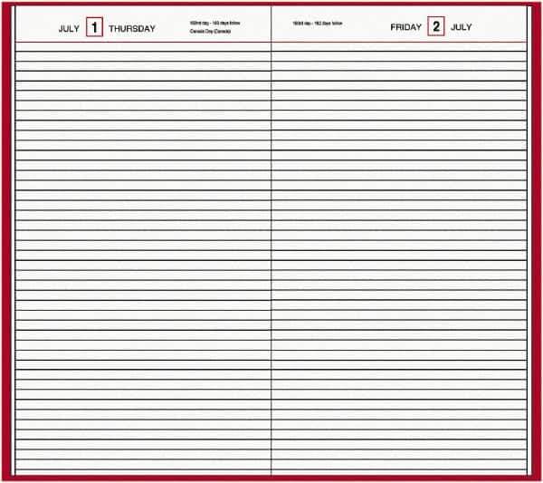 AT-A-GLANCE - 200 Sheet, 7-11/16 x 12-1/8", Composition Book - Red - Industrial Tool & Supply