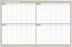 MasterVision - 36 x 48", Wall Calendar - White - Industrial Tool & Supply