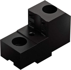 Schunk - 8" Max Chuck Diam Compatibility, Case Hardened Steel Tongue & Groove Hard Lathe Top Jaws - 0 Steps, 20mm Groove Width - Industrial Tool & Supply