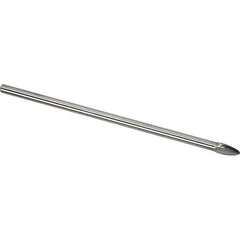 Made in USA - 6mm Cut Diam, 0.2362" Shank Diam, Flame Head Single Cut Burr - Carbide, 12.7mm LOC, 160mm OAL - Industrial Tool & Supply