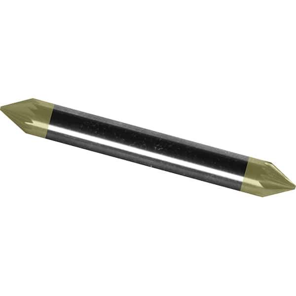 Made in USA - 3mm Cut Diam, 0.1181" Shank Diam, Cone Head Aluma Cut Burr - Carbide, 2.5mm LOC, 38mm OAL - Industrial Tool & Supply