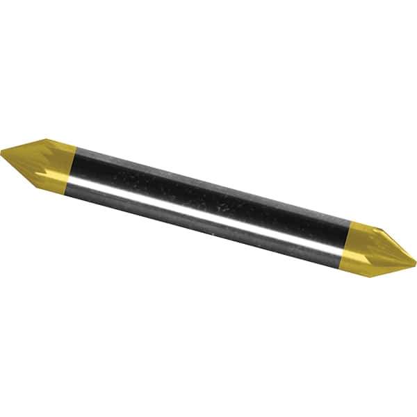 Made in USA - 3mm Cut Diam, 0.1181" Shank Diam, Cone Head Aluma Cut Burr - Carbide, 2.5mm LOC, 38mm OAL - Industrial Tool & Supply