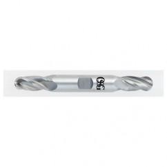 9/32" Dia. - 3-3/8" OAL - Bright CBD - Double - Ball Nose SE EM - 4 FL - Industrial Tool & Supply