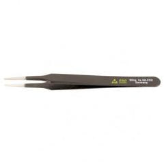 2A SA FLAT ROUND TWEEZERS - Industrial Tool & Supply