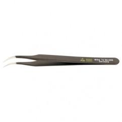 7A SA CURVED FINE TWEEZERS - Industrial Tool & Supply