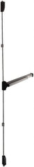 Falcon - Nonhanded, Surface Vertical Rod - Aluminum Finish, 30 to 36" Door Width, Grade 1 - Industrial Tool & Supply