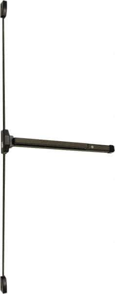 Falcon - Nonhanded, Surface Vertical Rod - Duronodic Finish, 30 to 36" Door Width, Grade 1 - Industrial Tool & Supply