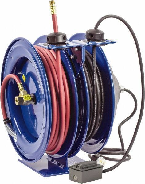 CoxReels - 50' Spring Retractable Hose Reel - 300 psi, Hose Included - Industrial Tool & Supply