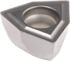 Kennametal - DFT070408 GD Grade KCU40 Carbide Indexable Drill Insert - TiN/TiAlN Finish, Trigon, 12mm Inscribed Circle - Industrial Tool & Supply