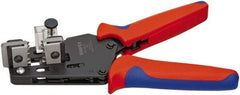 Knipex - 15 to 10 AWG Capacity Precision Wire Stripper - 7-1/2" OAL, Plastic Cushion Handle - Industrial Tool & Supply