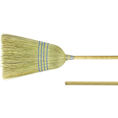 Light Industrial Upright Broom, Corn and Fiber Fill, 57″ Overall Length - Industrial Tool & Supply