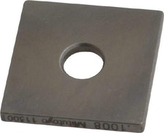 Mitutoyo - 0.1008" Square Steel Gage Block - Accuracy Grade 0, Includes Certificate of Inspection - Industrial Tool & Supply