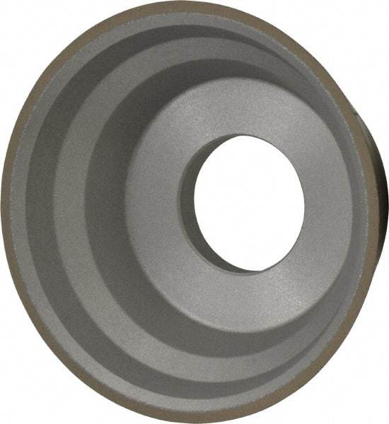 Norton - 3-3/4" Diam, 1-1/4" Hole Size, 1-1/2" Overall Thickness, 320 Grit, Type 11 Tool & Cutter Grinding Wheel - Extra Fine Grade, Diamond, R Hardness, Resinoid Bond - Industrial Tool & Supply