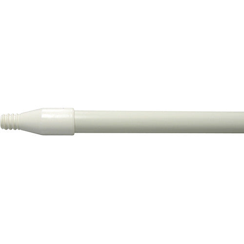 60″ Fiberglass Handle, Threaded, 1″ Diameter, White, Food Service - Industrial Tool & Supply