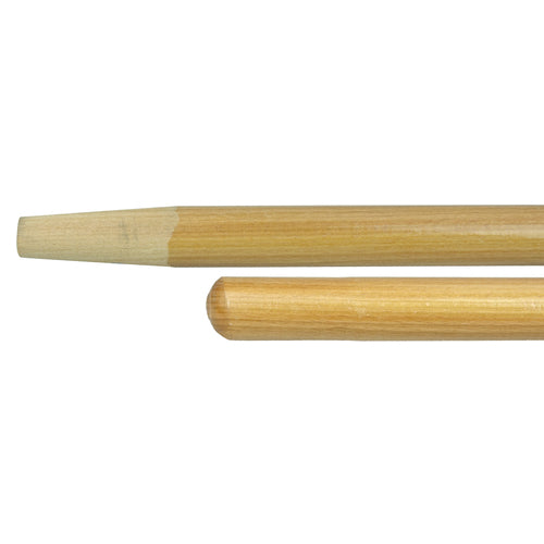 54″ Hardwood Handle, Tapered Wood Tip, 1-1/8″ Diameter - Industrial Tool & Supply